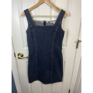 Vintage 90s Tommy Hilfiger Denim Mini Dress Size 6